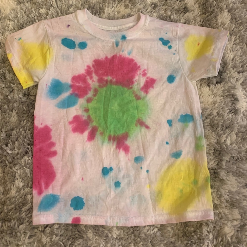NWOT- handmade tie-dyed kids t-shirt size small.